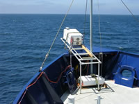 Lidar mounted on the Bow of the New Horizon