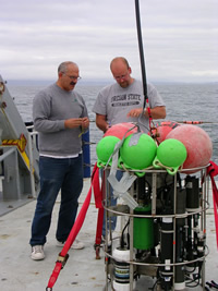 Chris and Russ preparing to dismantle the profiler